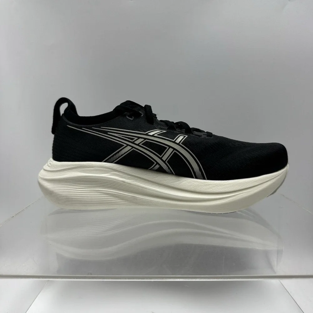 ASICS Gel Nimbus 27 Black Lake Grey 1011B957 Men's Size 9.5 Extra Wide